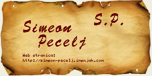 Simeon Pecelj vizit kartica